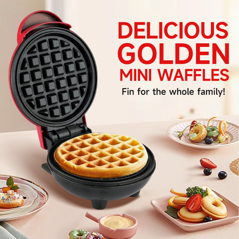 Mini Waffle & Egg Maker | Compact Dual-Voltage Breakfast Machine | Home, Dorm & Travel