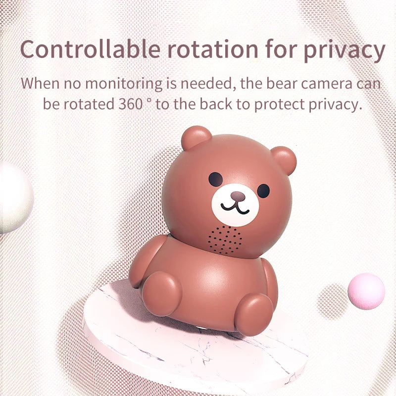 1080P HD Smart Bear Camera | 360° Panoramic WiFi Home Monitor