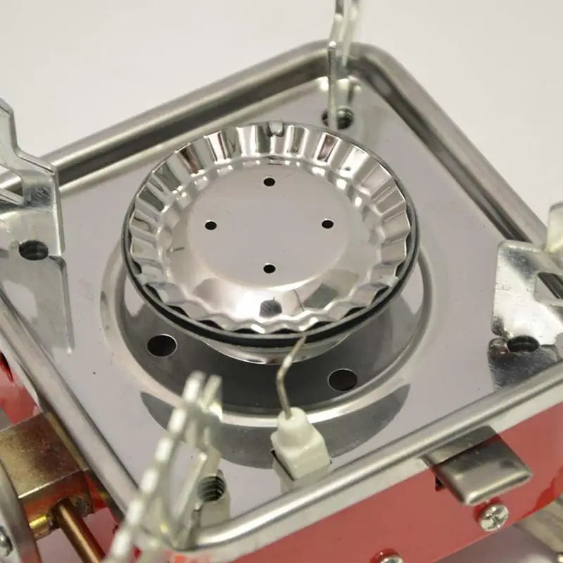 Foldable Camping Stove – Heavy Duty Stainless Steel Outdoor Gas Burner with Piezo Ignition
