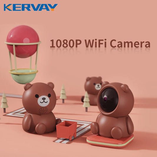 1080P HD Smart Bear Camera | 360° Panoramic WiFi Home Monitor