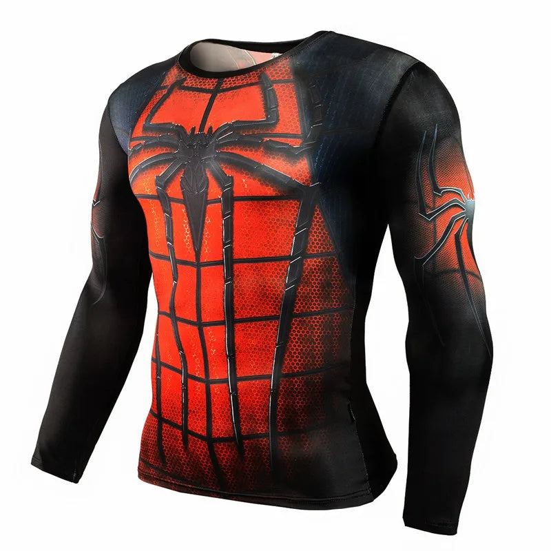 Spider-Man™ Ultimate Hero Compression Shirt | 3D Athletic Fit & UV Protection Gym Wear for Men
