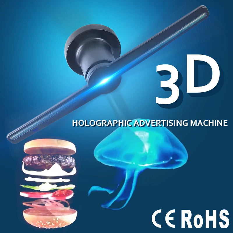 T40 3D Hologram Projector Fan - WiFi LED Display for Retail, Events & Home