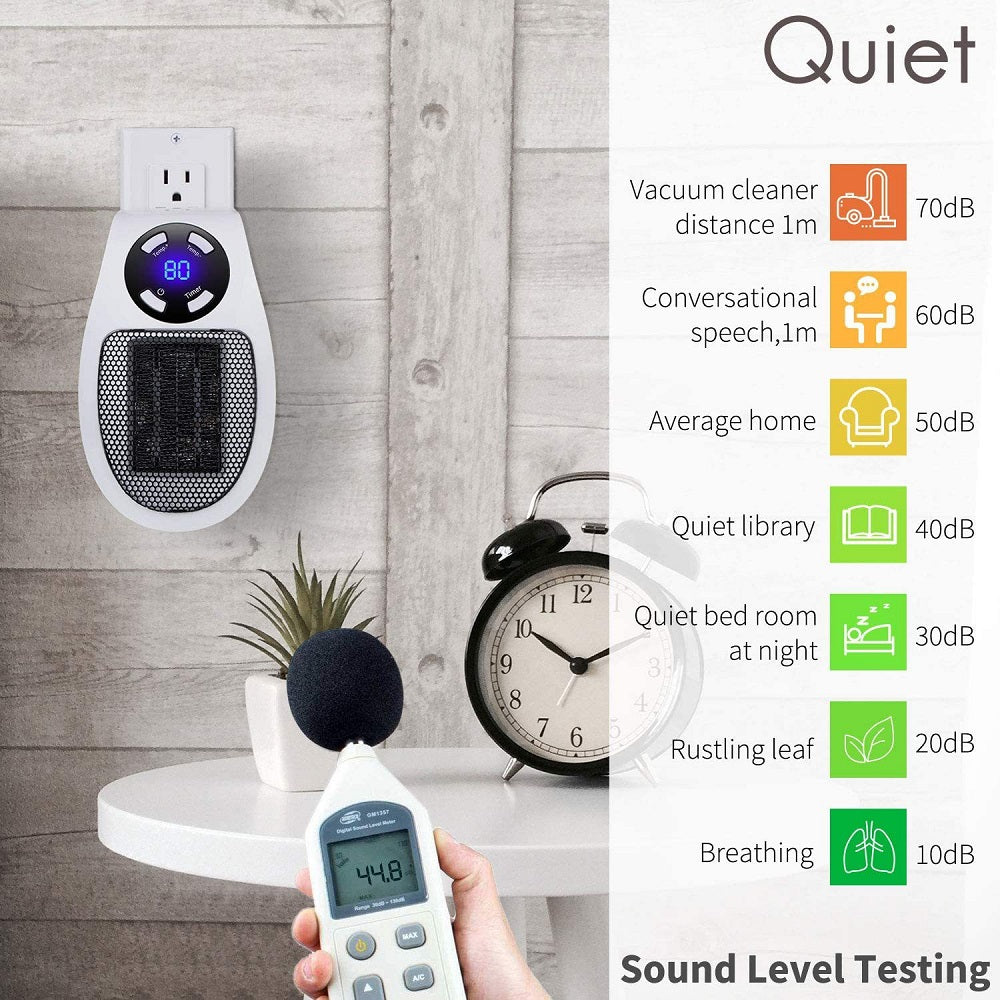 500W Smart Ceramic Heater | Energy-Efficient Personal Radiator with Remote