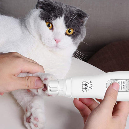 🐾 Painless Pet Nail Grinder – Quiet & Portable Electric Trimmer ⚡