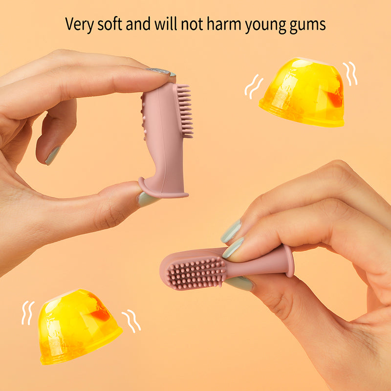 BPA-Free Silicone Baby Finger Toothbrush – Food-Grade Oral Care for Infants & Toddlers