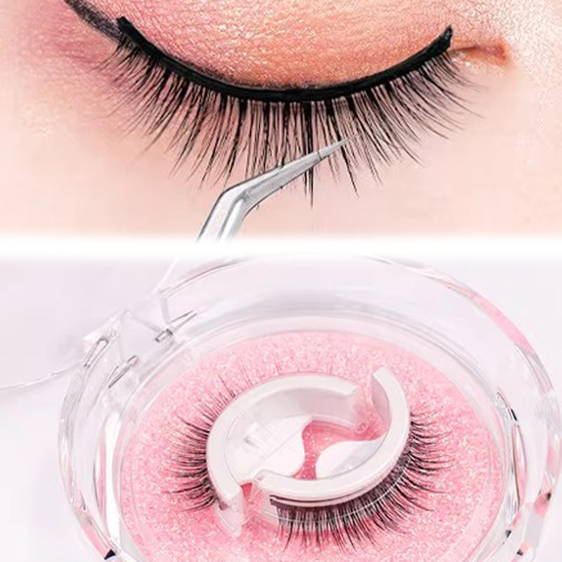Self-Adhesive False Eyelashes – Glue-Free Reusable Full Strip Lashes (1 Pair)