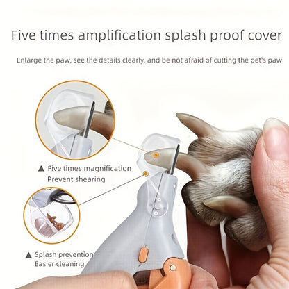 Precision LED Pet Nail Clippers – Professional Grade Stainless Steel 💎
