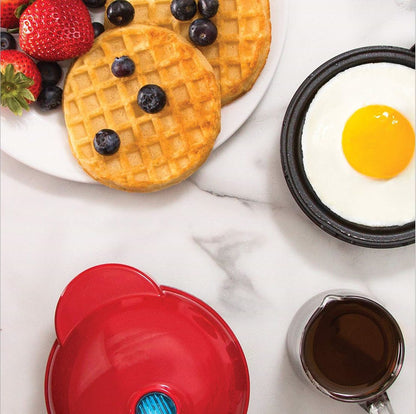 Mini Waffle & Egg Maker | Compact Dual-Voltage Breakfast Machine | Home, Dorm & Travel
