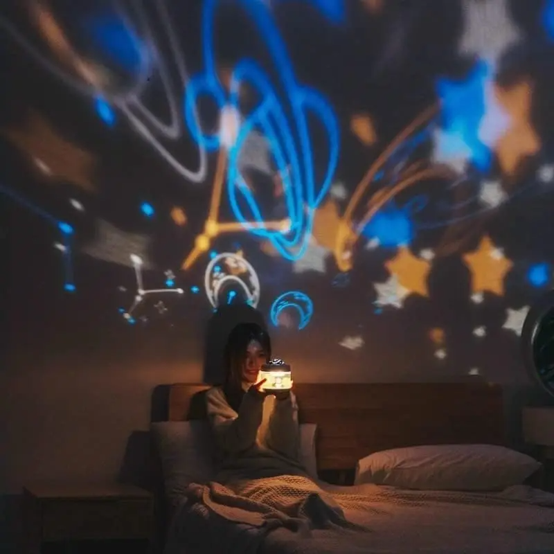 500ML Portable Air Humidifier & Star Projector | Silent & Rechargeable