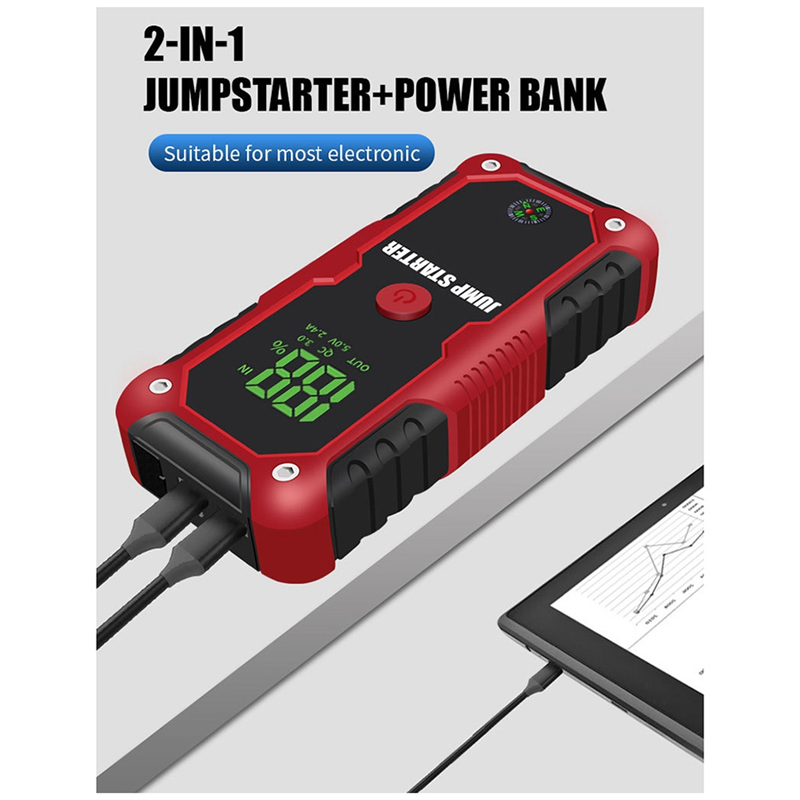 L36A Car Jump Starter – 2000A Peak 20,000mAh Portable Power Bank & Emergency Rescue Kit