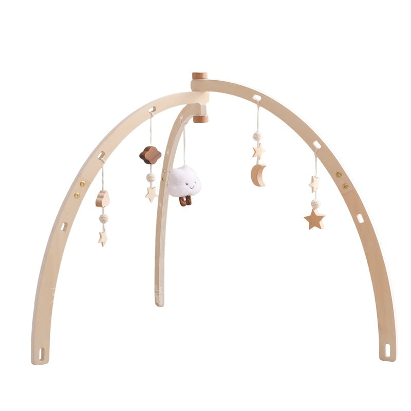 NovaGrowth™ Montessori Baby Activity Gym | Eco-Wooden Sensory Play Center