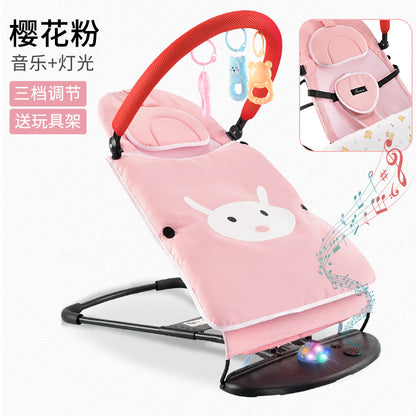 LullabyRest™ Ergonomic Baby Rocking Chair – Soothing Newborn Recliner & Swing up to 18kg