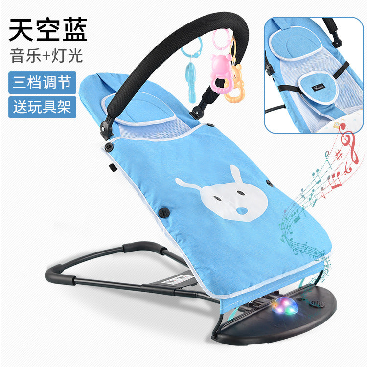 LullabyRest™ Ergonomic Baby Rocking Chair – Soothing Newborn Recliner & Swing up to 18kg
