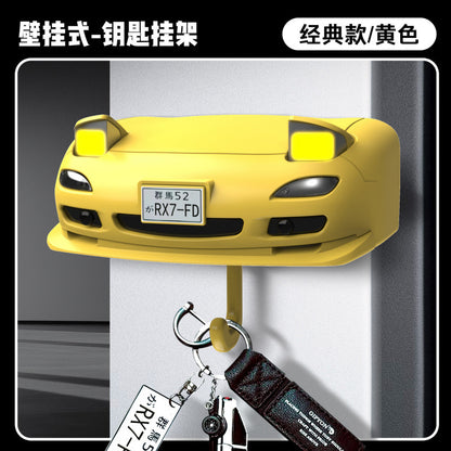 Car Headlight Key Holder – Novelty Wall-Mounted Key Organizer for Car Lovers