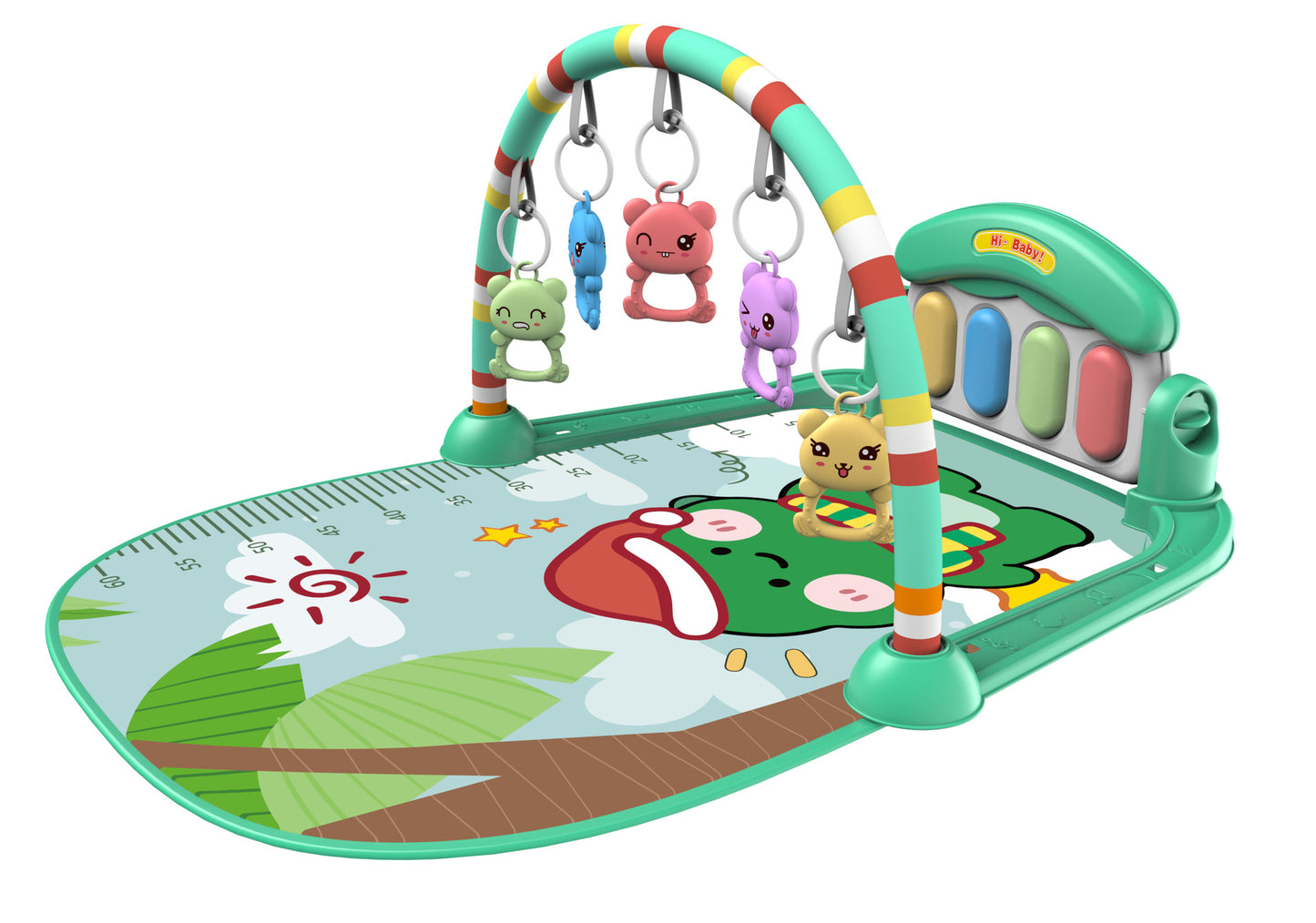 Sensory Musical Activity Mat | Developmental Play Gym for Infants