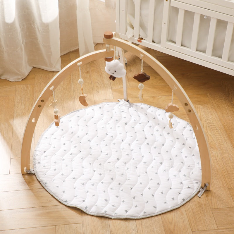 NovaGrowth™ Montessori Baby Activity Gym | Eco-Wooden Sensory Play Center