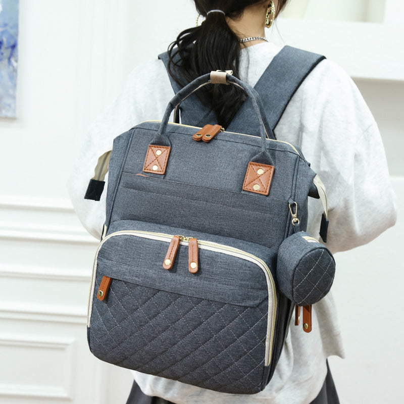 Large Capacity Diaper Bag | Waterproof Multi-Function Mom Backpack