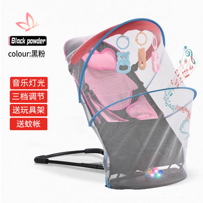 LullabyRest™ Ergonomic Baby Rocking Chair – Soothing Newborn Recliner & Swing up to 18kg