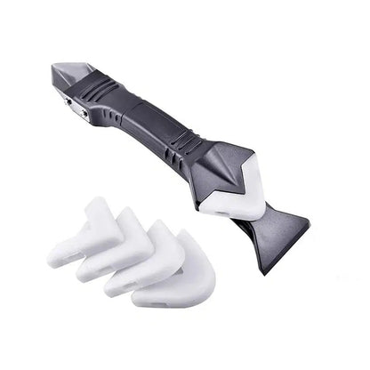 5-in-1 Caulk Finishing Tool Kit | Silicone Sealant Remover & Smoother | 5 Radius Pads