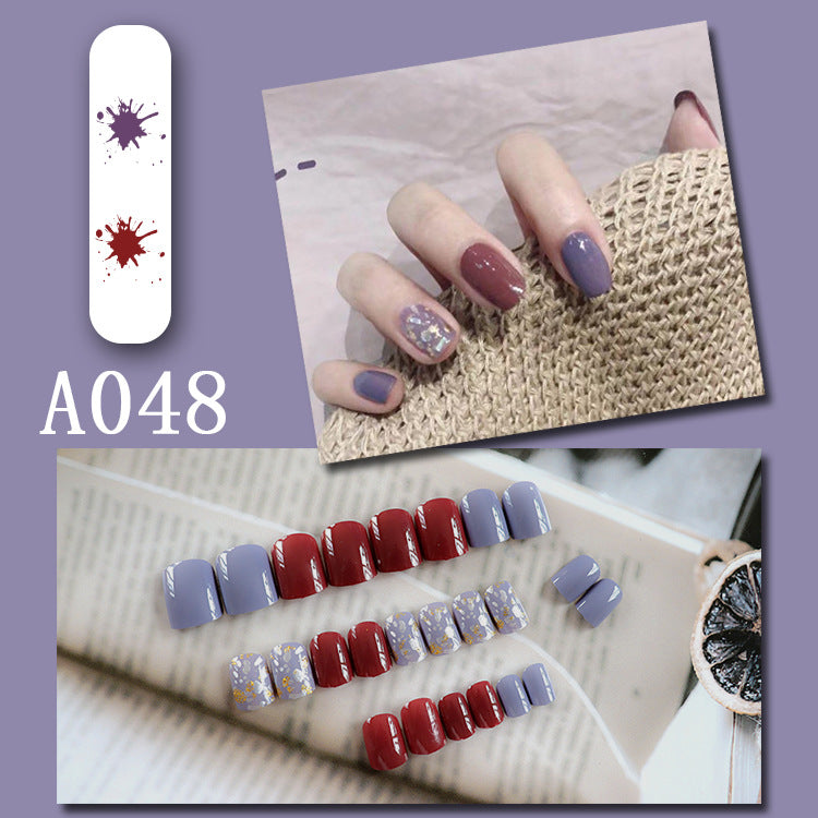 LuxeArt™ Press-On Nail Kit – Colorful Almond & Ballerina Shape False Nails for Women