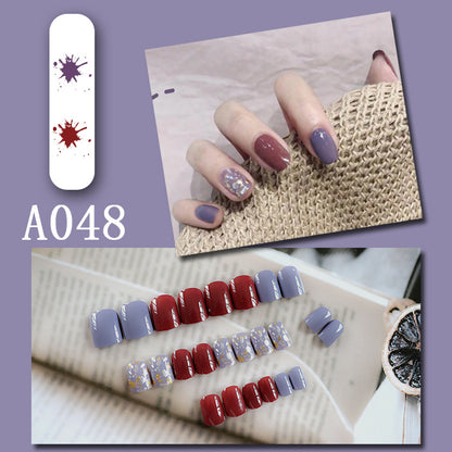 LuxeArt™ Press-On Nail Kit – Colorful Almond & Ballerina Shape False Nails for Women