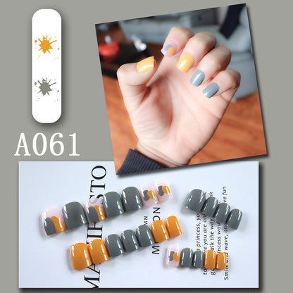 LuxeArt™ Press-On Nail Kit – Colorful Almond & Ballerina Shape False Nails for Women