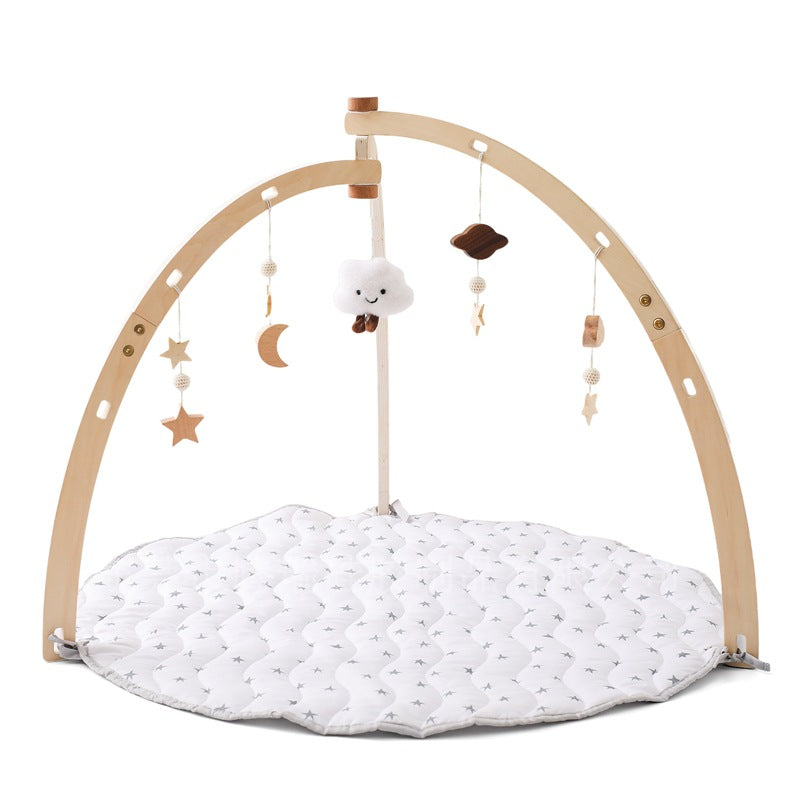 NovaGrowth™ Montessori Baby Activity Gym | Eco-Wooden Sensory Play Center