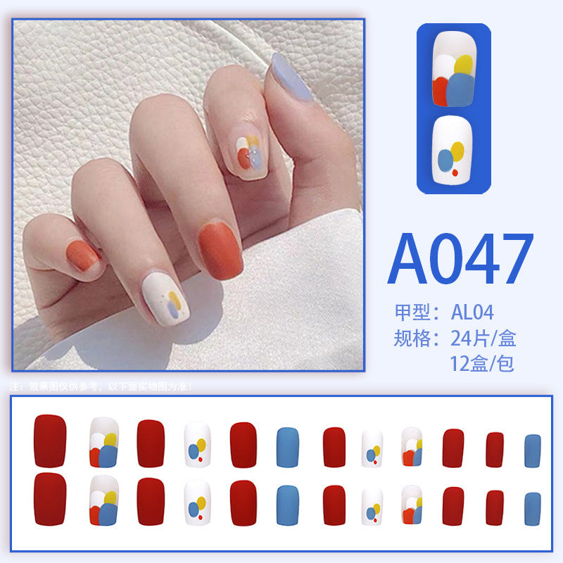 LuxeArt™ Press-On Nail Kit – Colorful Almond & Ballerina Shape False Nails for Women