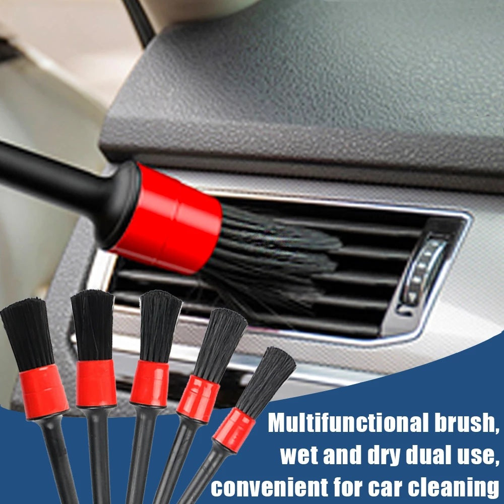 Professional Car Detailing Brush - Soft Bristle Interior & Exterior Kit