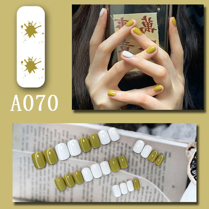 LuxeArt™ Press-On Nail Kit – Colorful Almond & Ballerina Shape False Nails for Women
