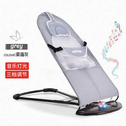 LullabyRest™ Ergonomic Baby Rocking Chair – Soothing Newborn Recliner & Swing up to 18kg