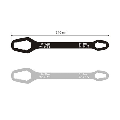 Universal Adjustable Wrench – Multifunctional Torx Spanner | 45# Steel, 3–17mm (240mm)