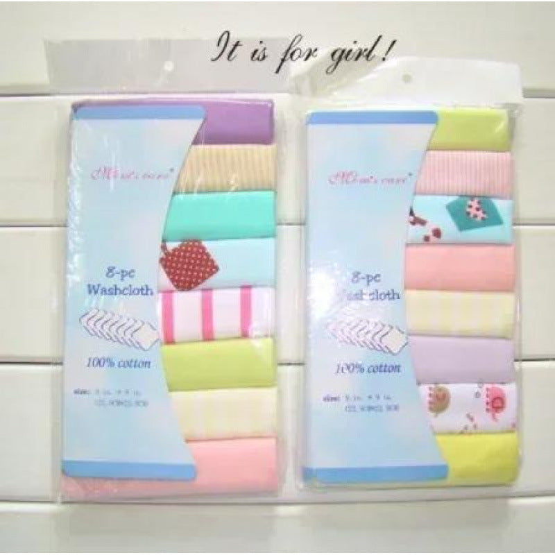 Ultra-Soft Cotton Baby Towel Set (5/8pcs) - Adorable Animal Prints