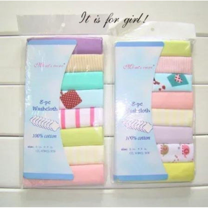 Ultra-Soft Cotton Baby Towel Set (5/8pcs) - Adorable Animal Prints