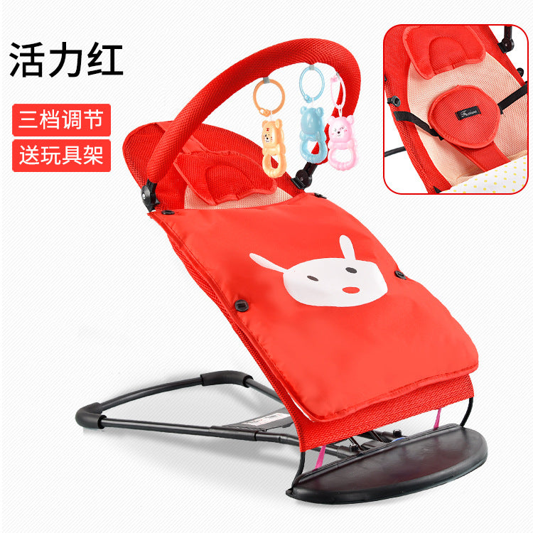 LullabyRest™ Ergonomic Baby Rocking Chair – Soothing Newborn Recliner & Swing up to 18kg