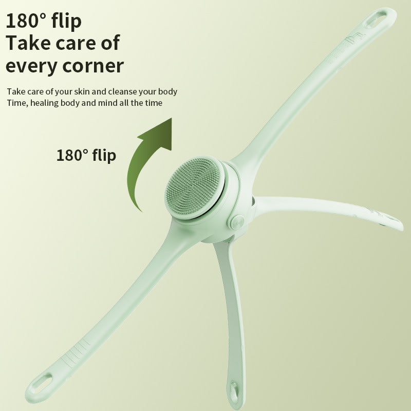 Long Handle Electric Back Scrubber | 4-in-1 Rotating Bath Brush
