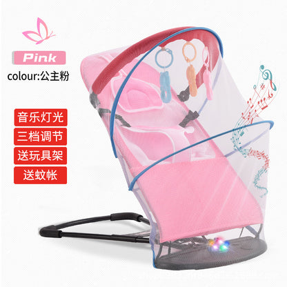 LullabyRest™ Ergonomic Baby Rocking Chair – Soothing Newborn Recliner & Swing up to 18kg