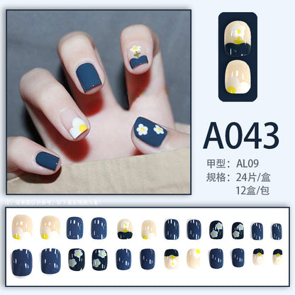 LuxeArt™ Press-On Nail Kit – Colorful Almond & Ballerina Shape False Nails for Women