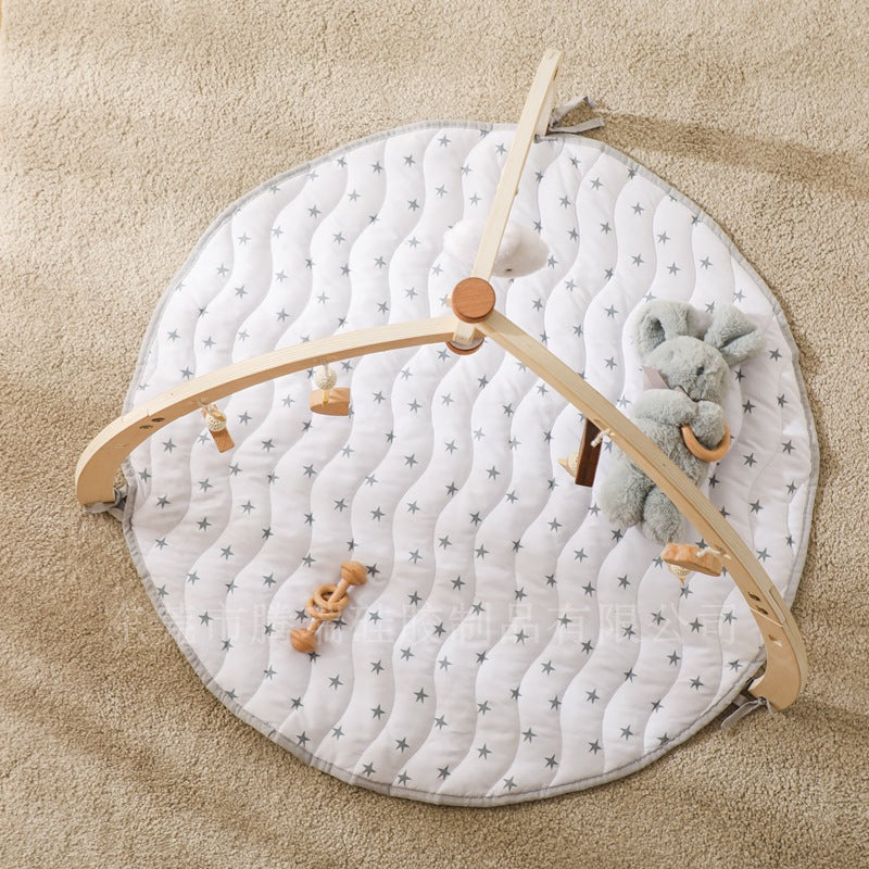 NovaGrowth™ Montessori Baby Activity Gym | Eco-Wooden Sensory Play Center