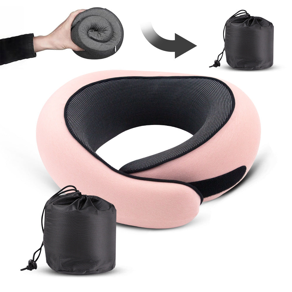 Memory Foam Snail Travel Pillow | Ergonomic Neck & Chin Support