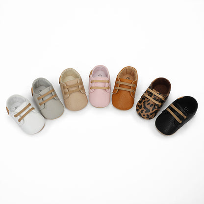 Meckior Baby Shoes - Anti-Slip Rubber Sole & Soft Leather (Safe First Walkers)