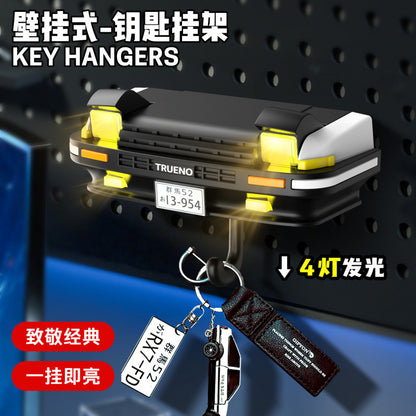 Car Headlight Key Holder – Novelty Wall-Mounted Key Organizer for Car Lovers