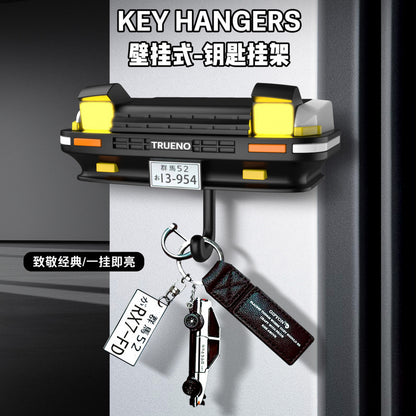 Car Headlight Key Holder – Novelty Wall-Mounted Key Organizer for Car Lovers