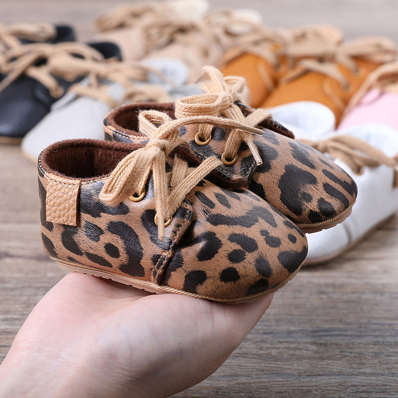 Meckior Baby Shoes - Anti-Slip Rubber Sole & Soft Leather (Safe First Walkers)