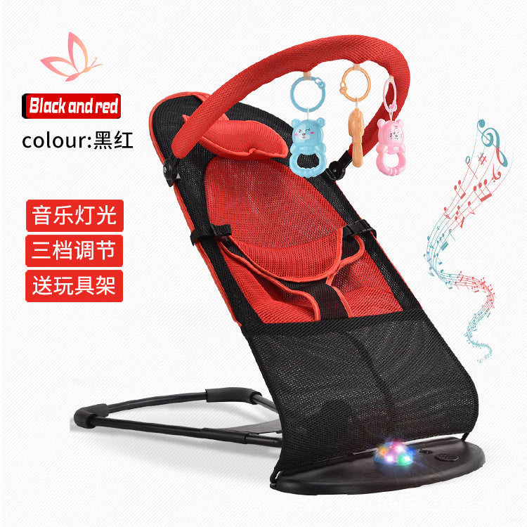 LullabyRest™ Ergonomic Baby Rocking Chair – Soothing Newborn Recliner & Swing up to 18kg