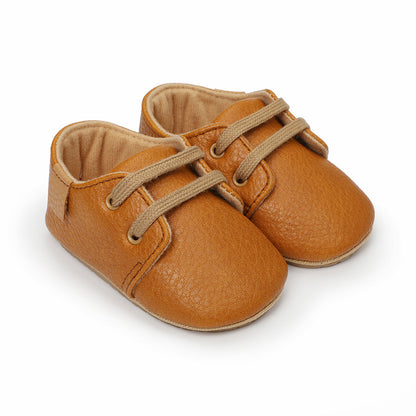 Meckior Baby Shoes - Anti-Slip Rubber Sole & Soft Leather (Safe First Walkers)