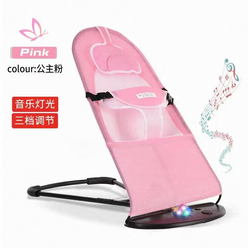 LullabyRest™ Ergonomic Baby Rocking Chair – Soothing Newborn Recliner & Swing up to 18kg