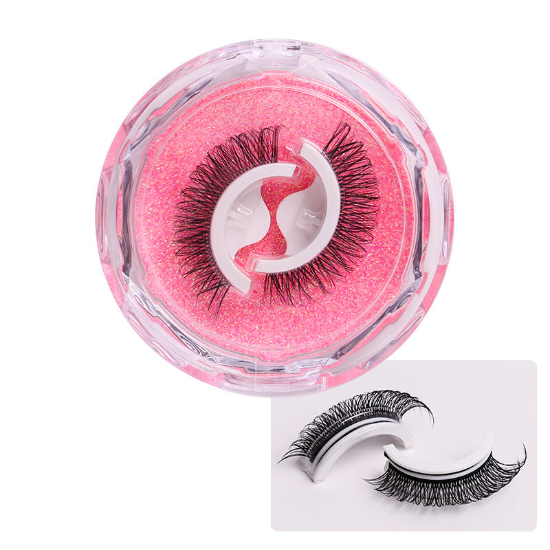 Self-Adhesive False Eyelashes – Glue-Free Reusable Full Strip Lashes (1 Pair)