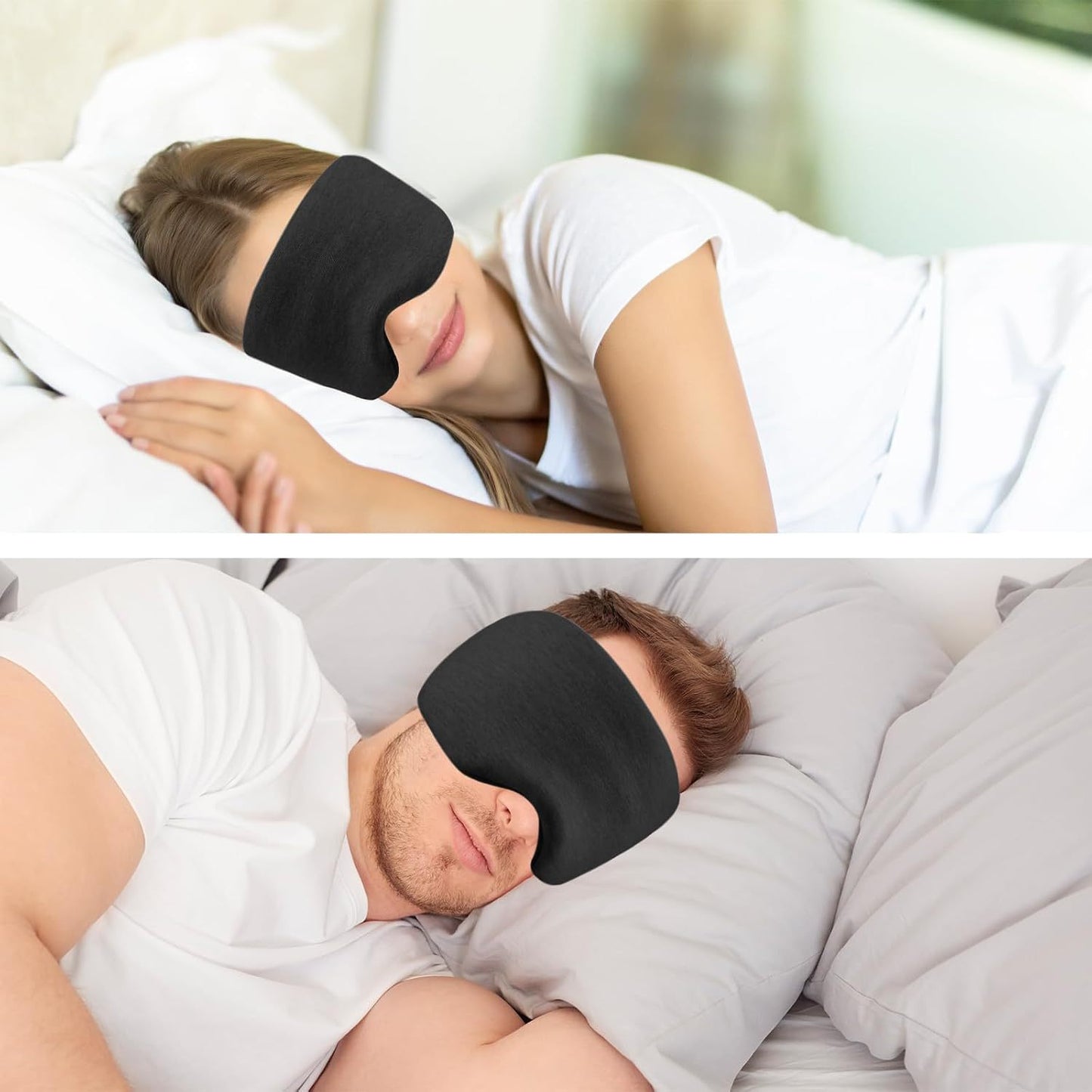 Deep Sleep Sanctuary | Premium Blackout Mask & Neck Pillow Set