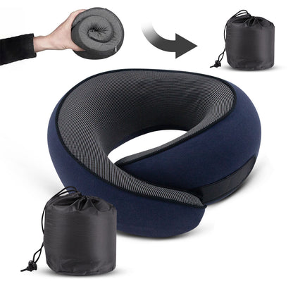 Memory Foam Snail Travel Pillow | Ergonomic Neck & Chin Support
